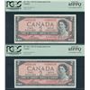 Image 2 : Bank of Canada $2, 1954 - PCGS Graded Lot of 3 Replacement Notes