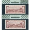 Image 3 : Bank of Canada $2, 1954 - PCGS Graded Lot of 3 Replacement Notes