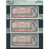 Image 1 : Bank of Canada $2, 1954 - BCS Graded Lot of 3 Replacement Notes