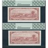 Image 3 : Bank of Canada $2, 1954 - BCS Graded Lot of 3 Replacement Notes