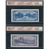 Image 3 : Bank of Canada $5, 1954 - BCS Graded Lot of 3