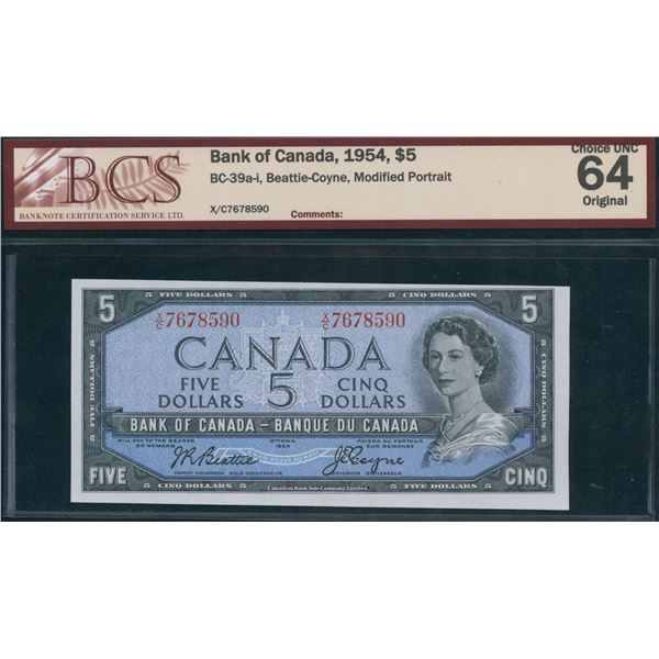 Bank of Canada $5, 1954