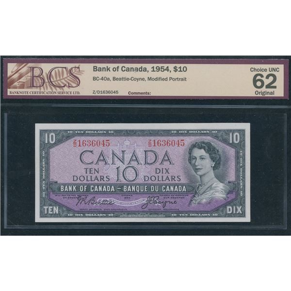 Bank of Canada $10, 1954