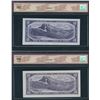 Image 2 : Bank of Canada $10, 1954 - BCS Graded Lot of 2