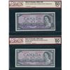 Image 1 : Bank of Canada $10, 1954 - Lot of 2 Replacements