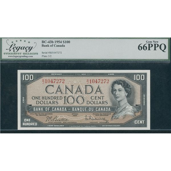 Bank of Canada $100, 1954