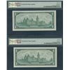 Image 2 : Bank of Canada $1, 1967 - With and Without Serial Numbers