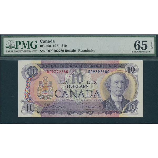 Bank of Canada $10, 1971