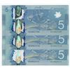 Image 1 : Bank of Canada $5, 2013 - 3 Consecutives with a Radar