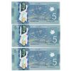 Image 2 : Bank of Canada $5, 2013 - 3 Consecutives with a Radar