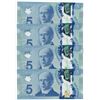 Image 2 : Bank of Canada $5, 2013 - 4 Consecutives with a Radar
