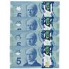 Image 2 : Bank of Canada $5, 2013 - 4 Consecutives with a Radar