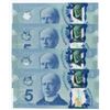 Image 2 : Bank of Canada $5, 2013 - 4 Consecutives with a Repeater