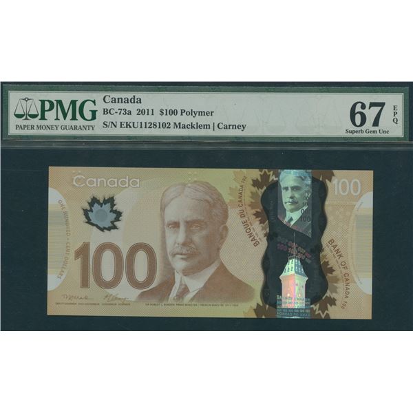 Bank of Canada $100, 2011