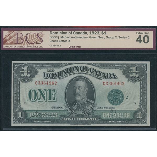 Dominion of Canada $1, 1923