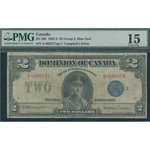 Dominion of Canada $2, 1923