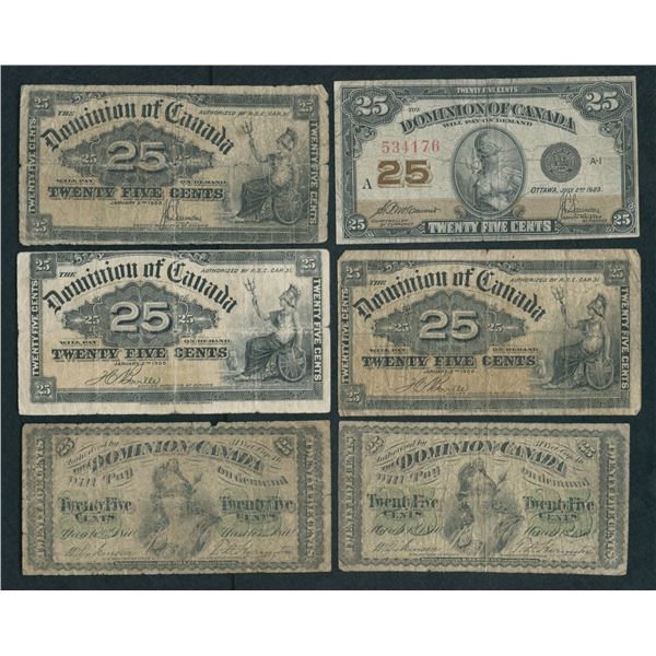 Dominion & Bank of Canada - Lot of 19 Banknotes