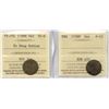 Image 1 : France Colonies - Lot of 2 ICCS Graded Sol Coins