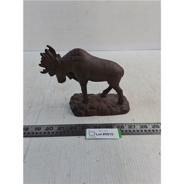 Vintage Cast Iron Moose Ornament