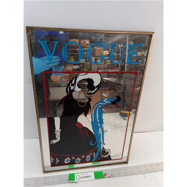 'Vogue' Decorative Mirror 18" x 12" - PICK UP PREFERRED