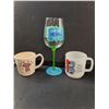 Image 3 : Coffee Mugs, Wine Glass & Tea Container