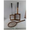 Image 1 : (3) Vintage Tennis/ Badminton Rackets - PICK UP