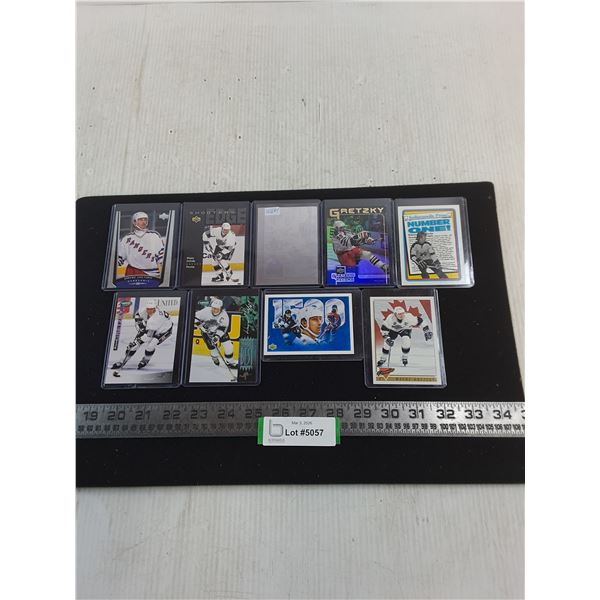 (9) Assorted Wayne Gretzky Collector Cards - Unauthenticated