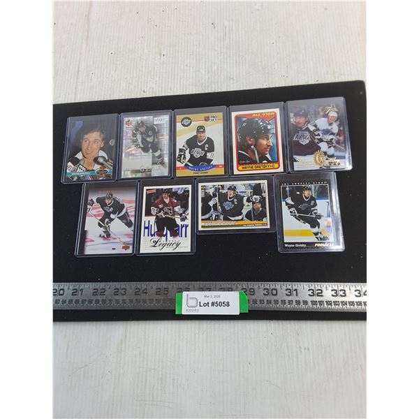 (9) Assorted Wayne Gretzky Collector Cards - Unauthenticated