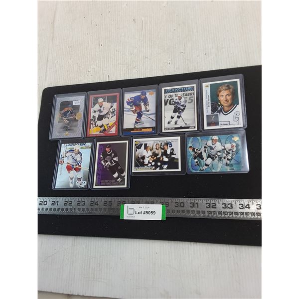 (9) Assorted Wayne Gretzky Collector Cards - Unauthenticated