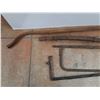 Image 2 : *Antique Ford Model T Exhaust, Leaf Spring, Rear Axle Shaft & Windshield Frames - PICKUP ONLY