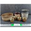 Image 1 : Handmade Raku Pottery & 7" Handmade Pottery Bowl