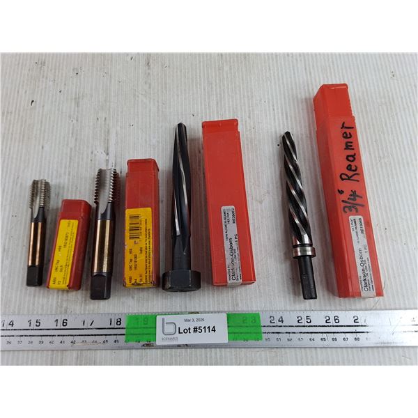 Assorted Dormer Reamers & UNC Taps