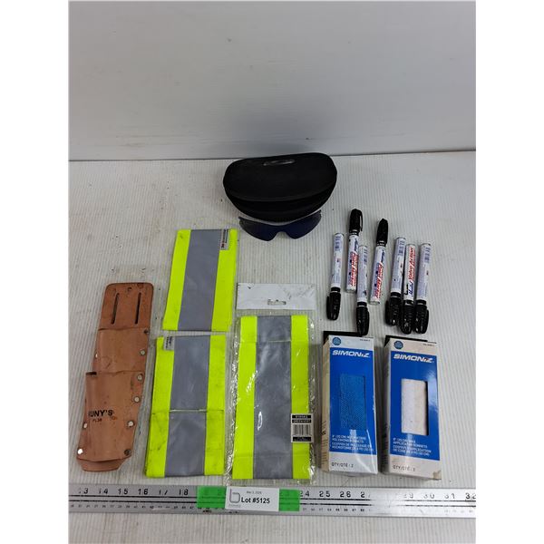 Leather Tool Holder, Paint Markers, Reflective Straps, Microfiber & Wax Bonnets, Misc