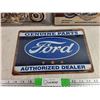 Image 3 : (3) Metal Signs - Ford, Harley Davidson, Best Garage for Motorcycles 12" x 8"
