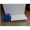 Image 1 : *Plastic Milk Crate, Plastic Container w/Lid 34" x 16" x 6", PICKUP ONLY