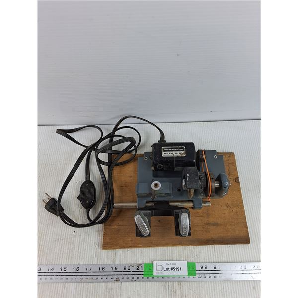 Micrometric Precison Key Cutter - Powers On, As Is