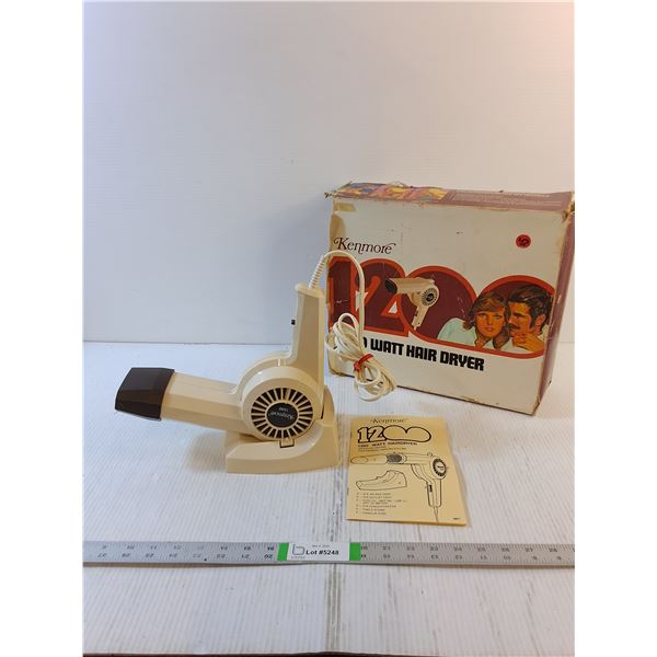 Vintage Hair Dryer - Kenmore 1200