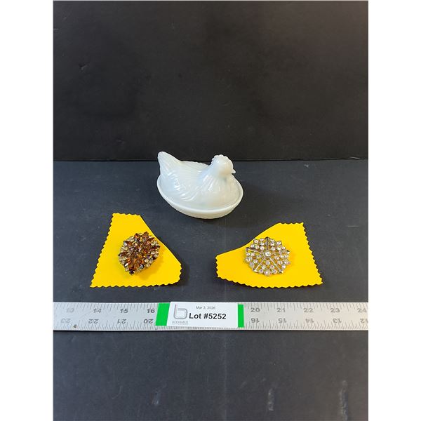 Jewelry (Brooches)/ Glass Decor