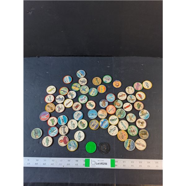 Vintage Jello-Hostess Airplane Wheel Coins