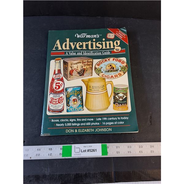 Book - Advertising- Antique ID Value Guide