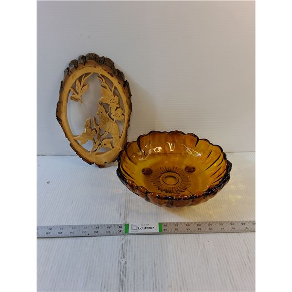 Assorted Decor/Glass Serving Bowl