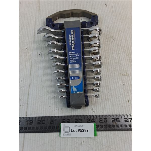 Mastercraft Maximum Stubby Combination Wrench Set - Complete