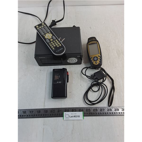 Dvico TVIX Digital Jukebox w/Remote, Sony Mini Recorder, Magellan SporTrak Map - All Untested, As is