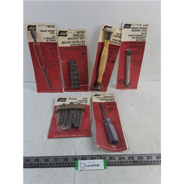 (6) NOS Lisle Hand Tools