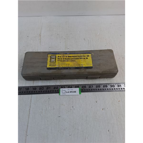 Power Fist 10-Piece 1/2" Deep Impact Socket Set