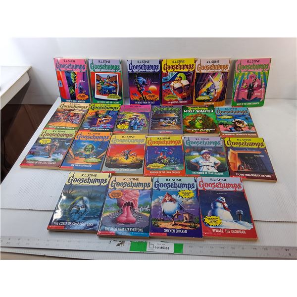 (22) Goosebumps Books