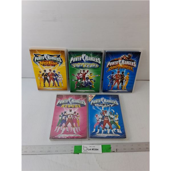 (5) Power Rangers Complete Series DVD Sets