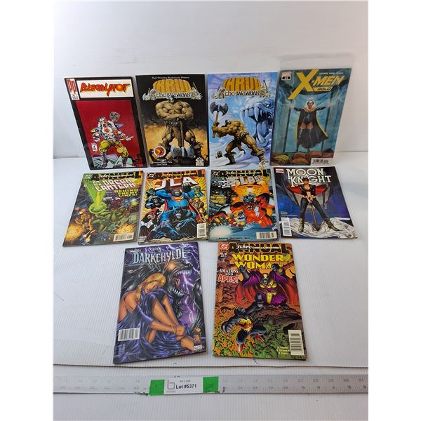(10) Comics- Thrud the Barbarian, JLAPE, Darkchylde, Misc.
