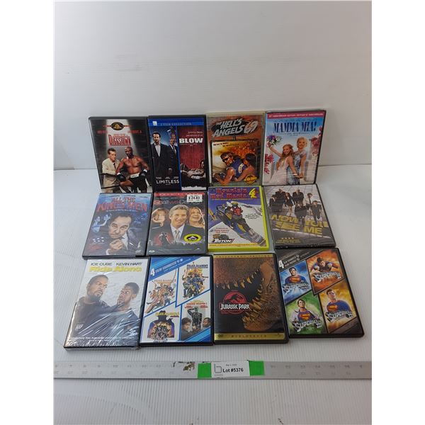 (12) DVDs/Sets- Superman, Police Academy, Diggstown, Misc.