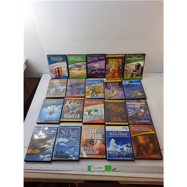 (20) Religious & Scientific DVDs- Weather, Nephilim, Ice Age, Misc.